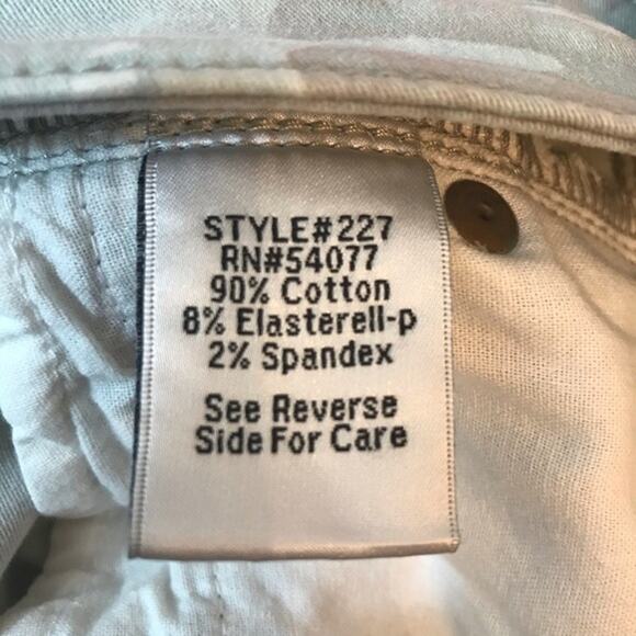 CAbi #227 Tropical Palm Leaf Cropped Skinny Jeans - Picture 8 of 8